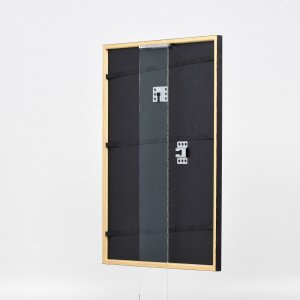 Effetto cornice in legno profilo 23 noce marrone 10,5x14,8 cm vetro museale