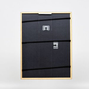 Effetto cornice in legno profilo 23 noce marrone 10,5x14,8 cm vetro museale