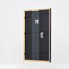 Effetto cornice in legno profilo 23 noce marrone 10,5x14,8 cm vetro museale
