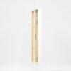 Cornice in legno effetto profilo 35 bianco 10,5x14,8 cm vetro museale