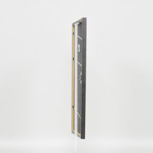 Effetto cornice in legno massiccio profilo 25 giallo 10,5x14,8 cm vetro museo