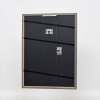 Effetto cornice in legno massiccio profilo 25 giallo 10,5x14,8 cm vetro museo