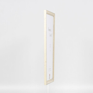 Cornice in legno effetto profilo 38 bianco 10,5x14,8 cm vetro museale