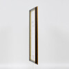 Effetto cornice in legno profilo 21 noce marrone 10,5x14,8 cm vetro museale