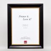 Telaio effetto legno profilo 95 nero 10,5x14,8 cm vetro antiriflesso
