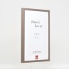 Cornice in legno effetto profilo 35 marrone 13x13 cm vetro antiriflesso