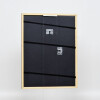 Effetto cornice in legno massiccio Profilo 22 marrone-oro 13x13 cm Vetro acrilico