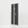 Effetto cornice in legno massiccio profilo 25 grigio 13x13 cm vetro antiriflesso