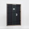 Effetto cornice in legno massiccio profilo 25 grigio 13x13 cm vetro antiriflesso