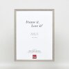 Effetto cornice in legno massiccio profilo 25 grigio 13x13 cm vetro antiriflesso