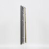 Effetto cornice in legno massello profilo 25 blu 13x13 cm vetro antiriflesso