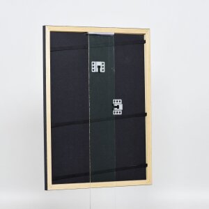 Telaio effetto legno profilo 38 grigio 13x13 cm vetro antiriflesso