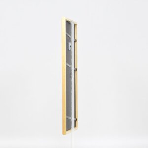 Effetto cornice in legno massiccio profilo 20 naturale 13x13 cm vetro museale