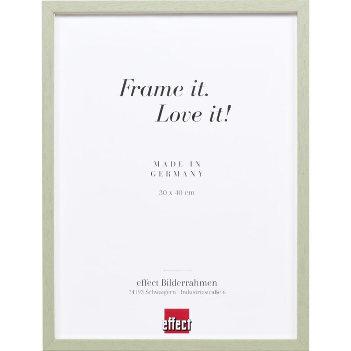 Cornice in legno effetto Profilo 35 verde 13x13 cm vetro normale + distanziatore
