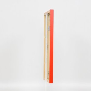 Cornice in legno Top Cube 13x13 cm vetro rosso da museo