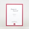 Effetto cornice in legno Profilo 35 rosso 13x13 cm Vetro Museo