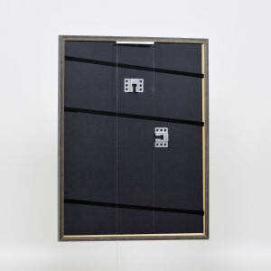 Effetto cornice in legno massiccio Profilo 25 blu 13x13 cm Vetro Museum