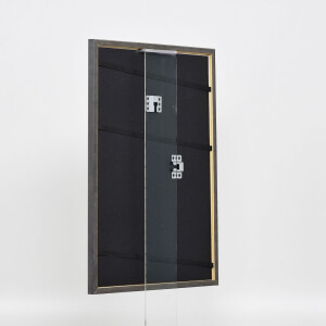 Effetto cornice in legno massiccio Profilo 25 verde 13x13 cm Vetro Museum