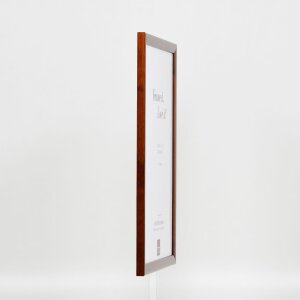 Cornice in legno effetto profilo 89 marrone scuro 13x13 cm vetro acrilico