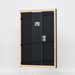 Effetto cornice in legno Profilo 38 grigio 13x13 cm Vetro Museo