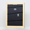 Effetto cornice in legno massiccio profilo 30 nero 13x13 cm vetro antiriflesso
