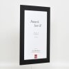 Effetto cornice in legno massiccio profilo 30 nero 13x13 cm vetro antiriflesso