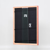 Effetto cornice in legno Profilo 89 rosso 13x13 cm Vetro Museo