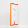 Cornice in legno effetto profilo 89 salmone 13x13 cm vetro museale