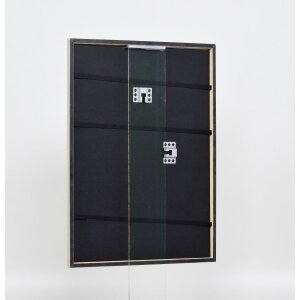 Effetto cornice in legno massiccio Profilo 29 argento 13x13 cm Vetro Museum