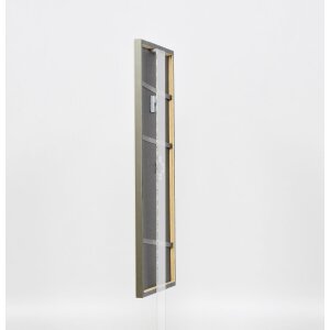 Effetto cornice in legno massiccio Profilo 29 argento 13x13 cm Vetro Museum