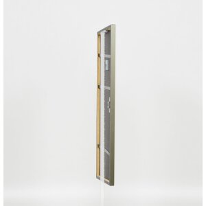 Effetto cornice in legno massiccio Profilo 29 argento 13x13 cm Vetro Museum