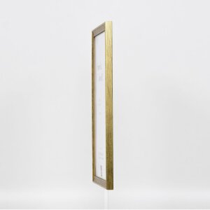 Cornice in legno effetto profilo 2070 vetro museo 13x13 cm oro