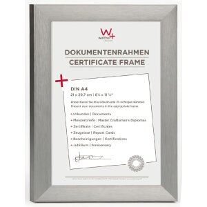 Telaio in alluminio ALULINE - 21x29,7 cm - acciaio DIN A4