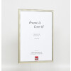 Effetto cornice in legno massiccio profilo 29 argento 13x18 cm vetro antiriflesso