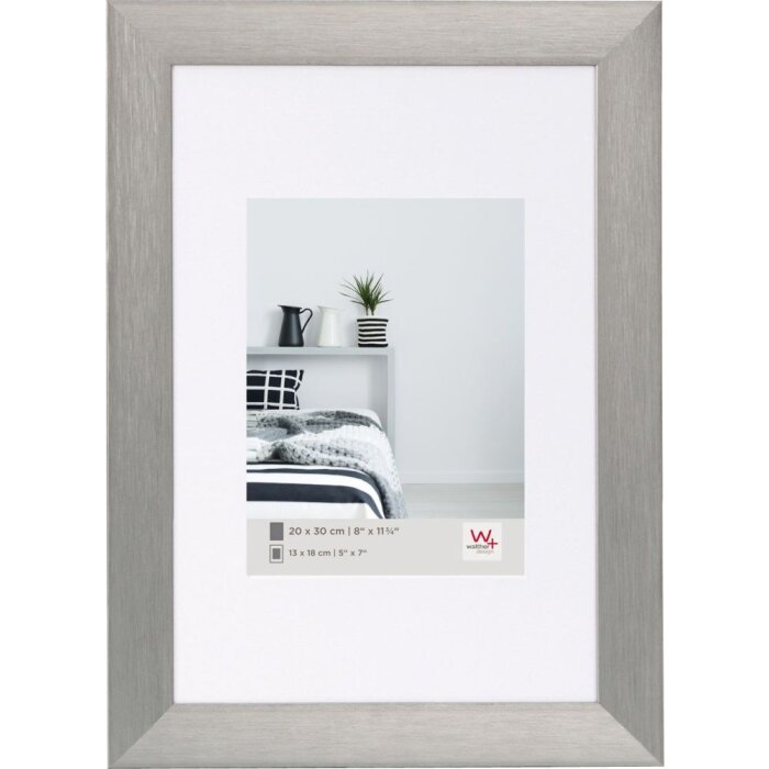 Walther telaio in alluminio ALULINE 30x45 cm acciaio con passepartout 20x30 cm