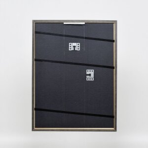 Effetto cornice in legno massiccio Profilo 25 blu 13x18 cm Vetro Museum