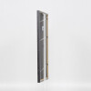 Effetto cornice in legno massiccio Profilo 25 grigio 13x18 cm Vetro Museum