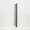Effetto cornice in legno massiccio Profilo 25 grigio 13x18 cm Vetro Museum