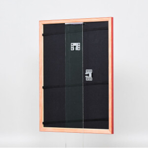 Effetto cornice in legno Profilo 89 rosso 13x18 cm Vetro Museo