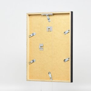 Telaio effetto legno profilo 35 nero 14,8x21 cm vetro antiriflesso