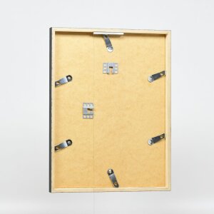 Telaio effetto legno profilo 35 nero 14,8x21 cm vetro antiriflesso