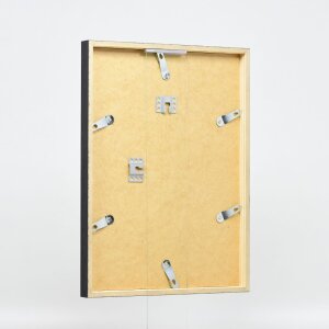 Telaio effetto legno profilo 35 nero 14,8x21 cm vetro antiriflesso