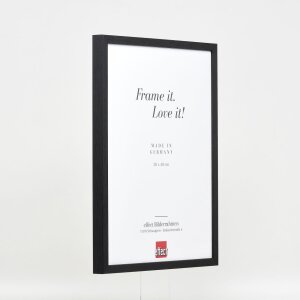 Telaio effetto legno profilo 35 nero 14,8x21 cm vetro antiriflesso