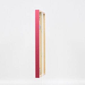 Cornice in legno effetto profilo 35 rosso 14,8x21 cm vetro antiriflesso