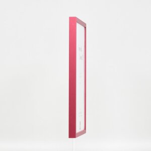 Cornice in legno effetto profilo 35 rosso 14,8x21 cm vetro antiriflesso