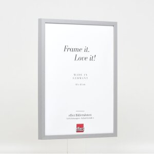 Telaio in legno effetto profilo 35 grigio chiaro 14,8x21 cm vetro acrilico