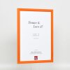 Telaio effetto legno profilo 89 salmone 14,8x21 cm vetro antiriflesso