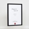 Telaio in legno effetto profilo 35 nero 14,8x21 cm vetro normale + distanziatore