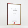 Cornice in legno effetto profilo 23 rosso 14,8x21 cm vetro museale