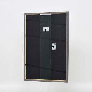 Effetto cornice in legno massiccio profilo 25 giallo 14,8x21 cm vetro museale